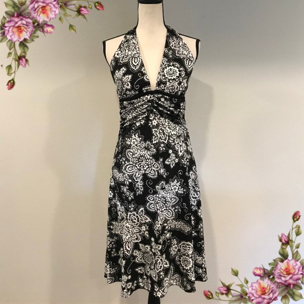 Gorgeous WHBM halter floral dress